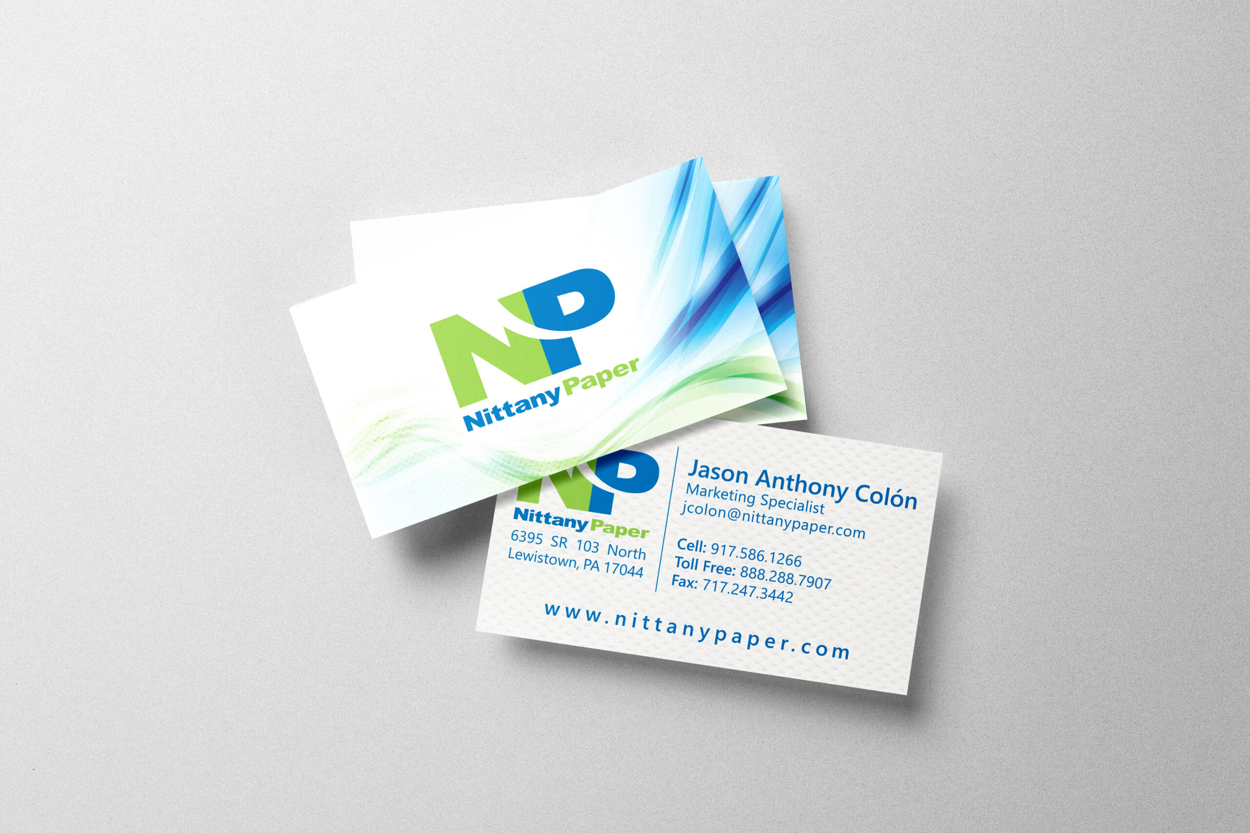 Business Cards - Nittany Paper Mills LLC